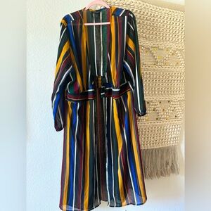 Ashley Stewart Sheer Long Cardigan 4x 26W 28W